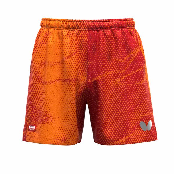 Butterfly Elistar12 Table Tennis Shorts - Darjeeling Red - Front